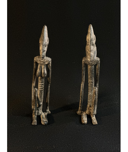 Couple de chefs - Bronze Dogon