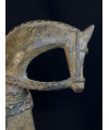 Cavalier - Cheval tournant la tête - Bronze Dogon
