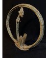 Couple d'ancêtres circulaires - Serpents Lébé - Bronzes Dogon