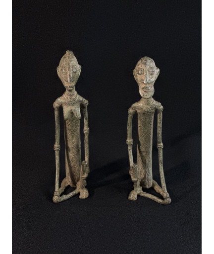 Couple d'anciens - Bronzes Dogon
