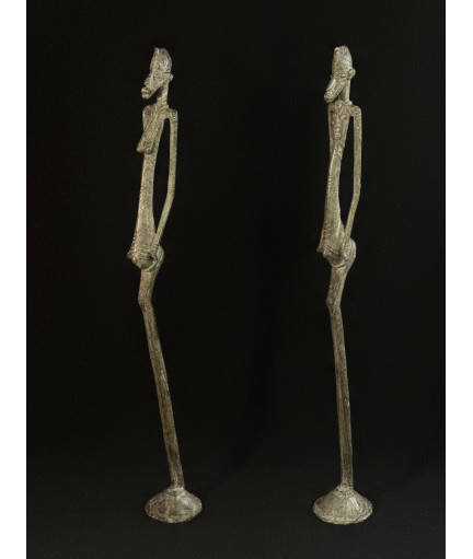 Couple de statues Koulébélé...