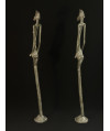 Couple de statues Koulébélé - Bronzes Sénoufo