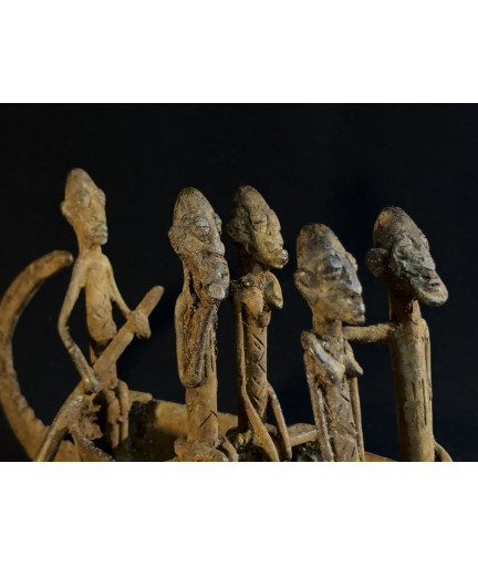 Pirogue - Exode du peuple Dogon - Bronze Dogon