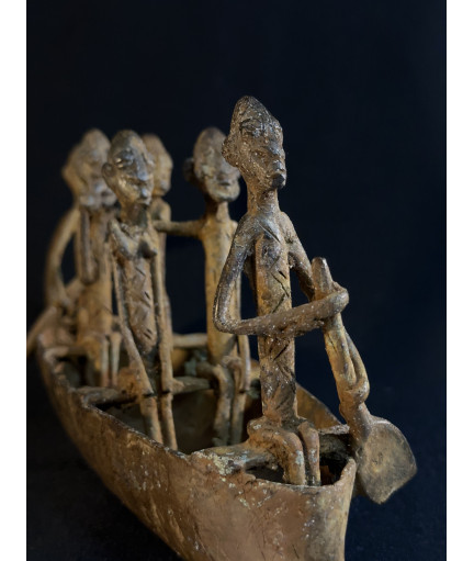 Pirogue - Exode du peuple Dogon - Bronze Dogon