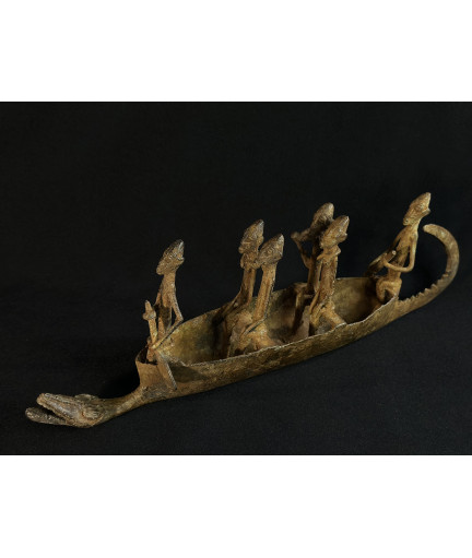 Pirogue - Exode du peuple Dogon - Bronze Dogon