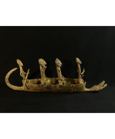 Pirogue - Exode du peuple Dogon - Bronze Dogon