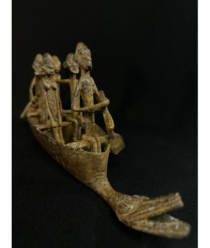 Pirogue - Exode du peuple Dogon - Bronze Dogon