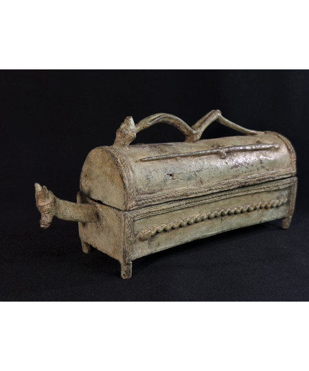 Boîte "abreuvoir" - Bronze Dogon