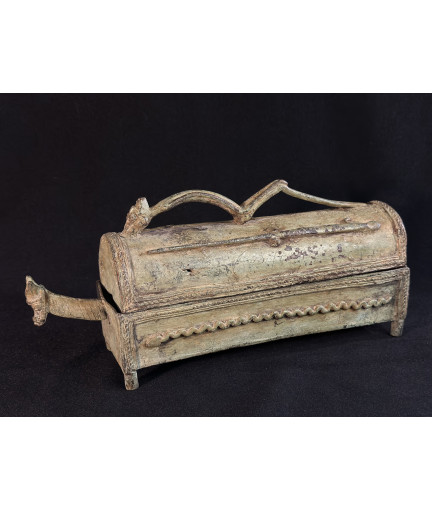 Boîte "abreuvoir" - Bronze Dogon