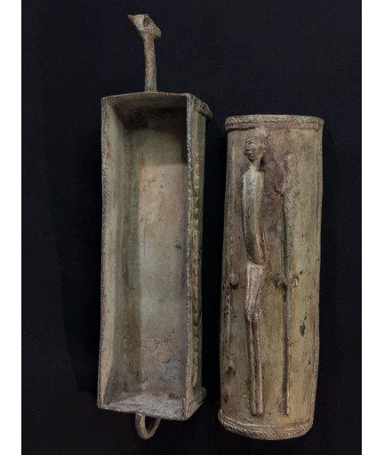 Boîte "abreuvoir" - Bronze Dogon