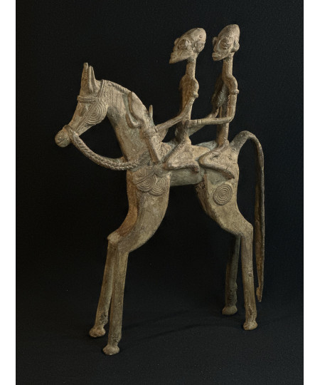 Couple de chefs - Cavaliers - Bronze Djennenké