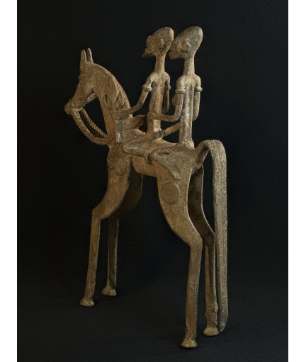 Couple de chefs - Cavaliers - Bronze Djennenké