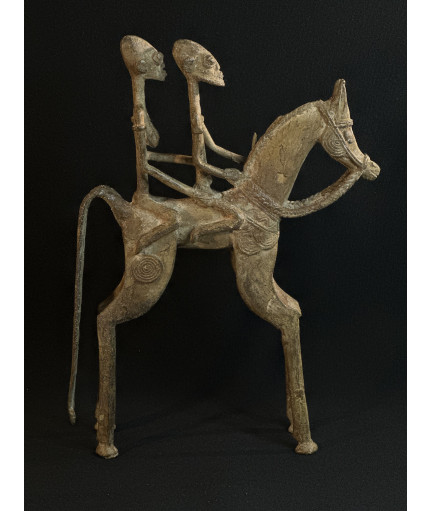Couple de chefs - Cavaliers - Bronze Djennenké