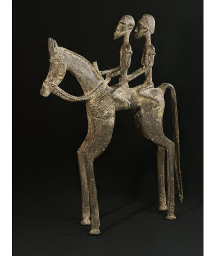 Couple de chefs - Cavaliers - Bronze Dogon