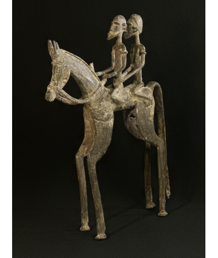 Couple de chefs - Cavaliers - Bronze Dogon