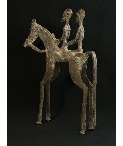 Couple de chefs - Cavaliers - Bronze Dogon
