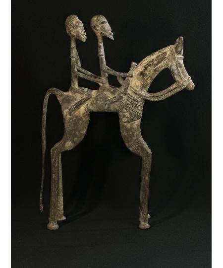 Couple de chefs - Cavaliers - Bronze Dogon
