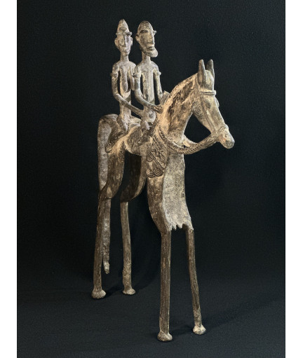 Couple de chefs - Cavaliers - Bronze Dogon