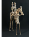 Couple de chefs - Cavaliers - Bronze Dogon