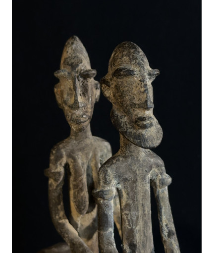 Couple de chefs - Cavaliers - Bronze Dogon