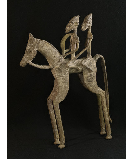 Couple de chefs - Cavaliers - Bronze Bambara