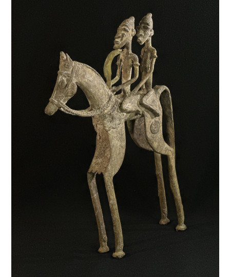 Couple de chefs - Cavaliers - Bronze Bambara