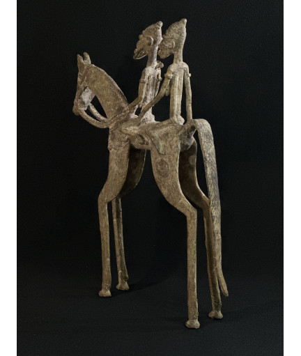 Couple de chefs - Cavaliers - Bronze Bambara