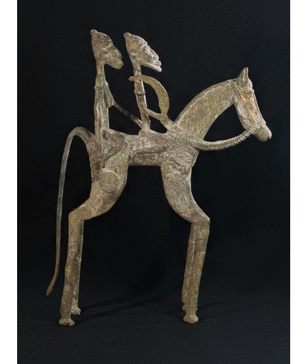 Couple de chefs - Cavaliers - Bronze Bambara