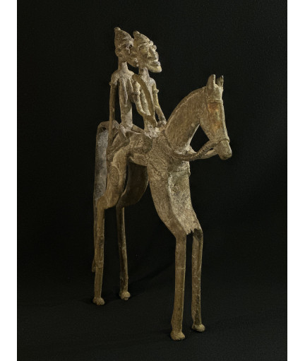 Couple de chefs - Cavaliers - Bronze Bambara