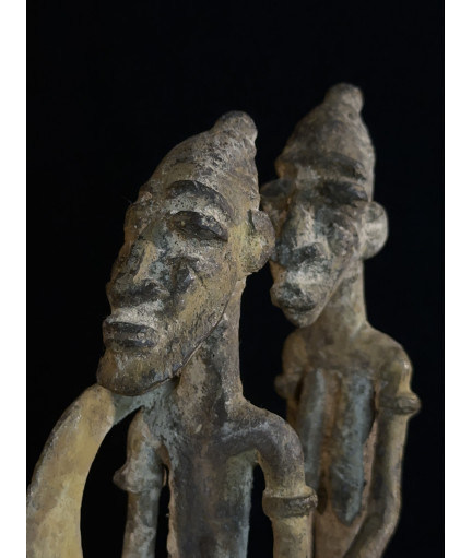 Couple de chefs - Cavaliers - Bronze Bambara