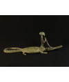 Pêcheur Somono et crocodile - Bronze Dogon