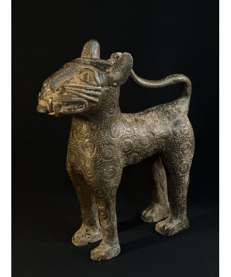 Léopard royal du royaume de Bénin - Bronze Bini/Edo