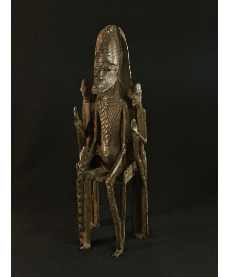 Roi sur son trône - Bronze Dogon