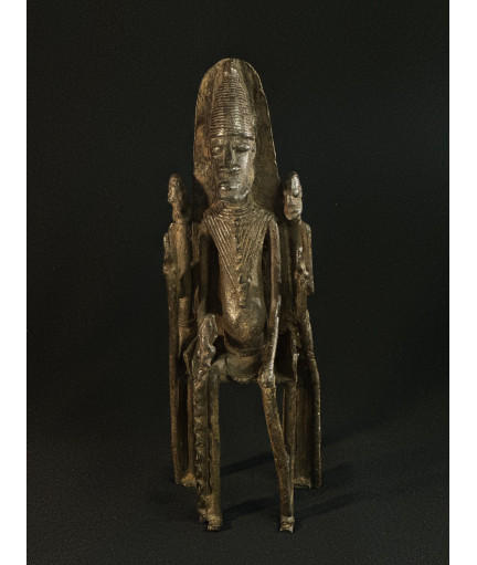 Roi sur son trône - Bronze Dogon