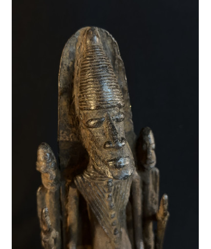 Roi sur son trône - Bronze Dogon