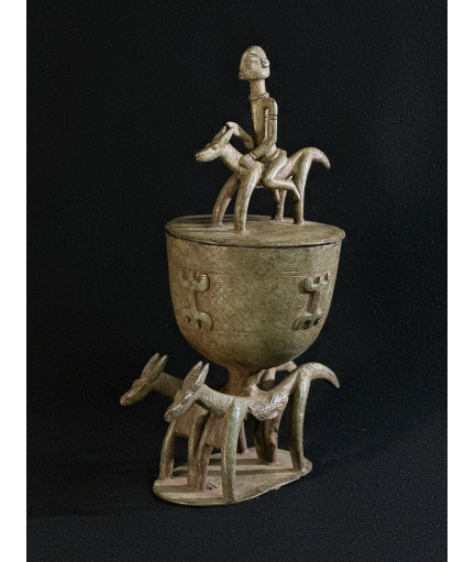 Chevaux et cavalier - Pot à...