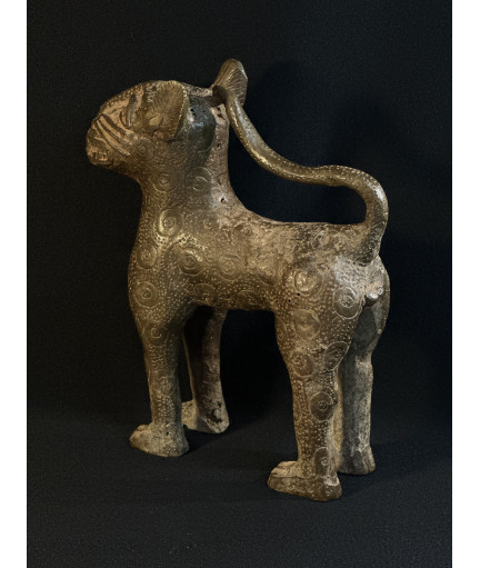 Léopard royal du royaume de Bénin - Bronze Bini/Edo