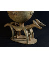 Chevaux et cavalier - Pot à onguent - Bronze Dogon