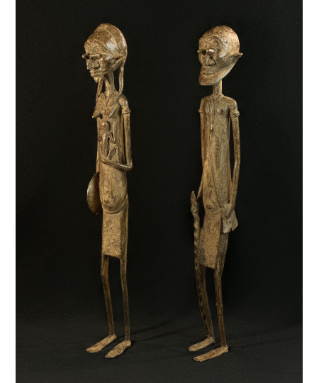 Guérisseur et sa femme - Bronzes Dogon