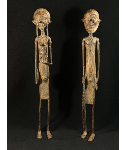Guérisseur et sa femme - Bronzes Dogon