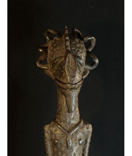 Couple d'hommes-singes - Fétiches - Bronzes Bambara