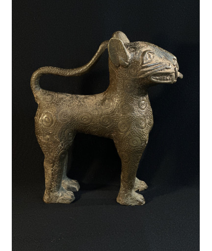 Léopard royal du royaume de Bénin - Bronze Bini/Edo