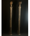 Couple d'hommes-singes - Fétiches - Bronzes Bambara