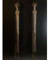 Couple d'hommes-singes - Fétiches - Bronzes Bambara