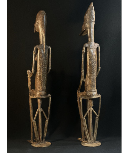 Féticheur et sa famille - Bronzes Bambara