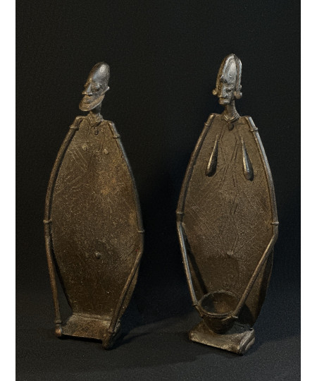 Couple d'anciens - Bronzes Bambara