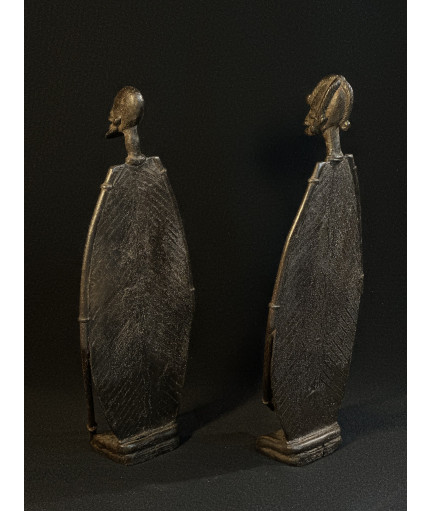 Couple d'anciens - Bronzes Bambara