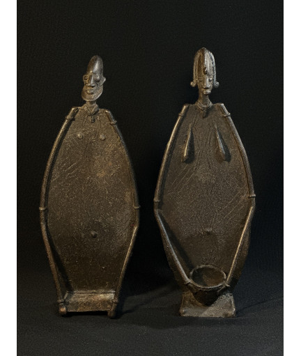 Couple d'anciens - Bronzes Bambara