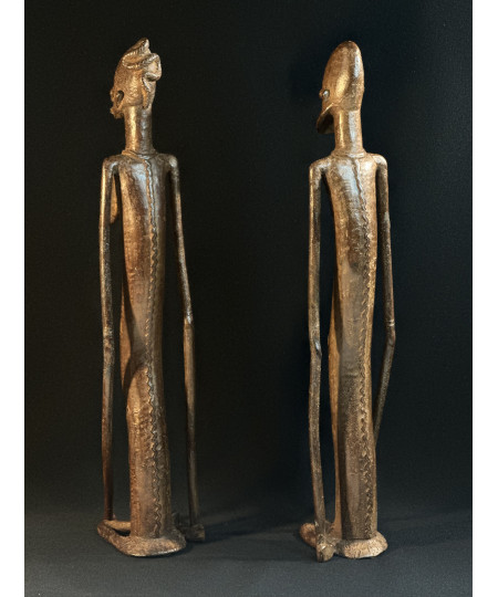 Couple de notables Peuhl - Bronzes Djennenké