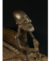 Pêcheur Somono et crocodile - Bronze Bambara